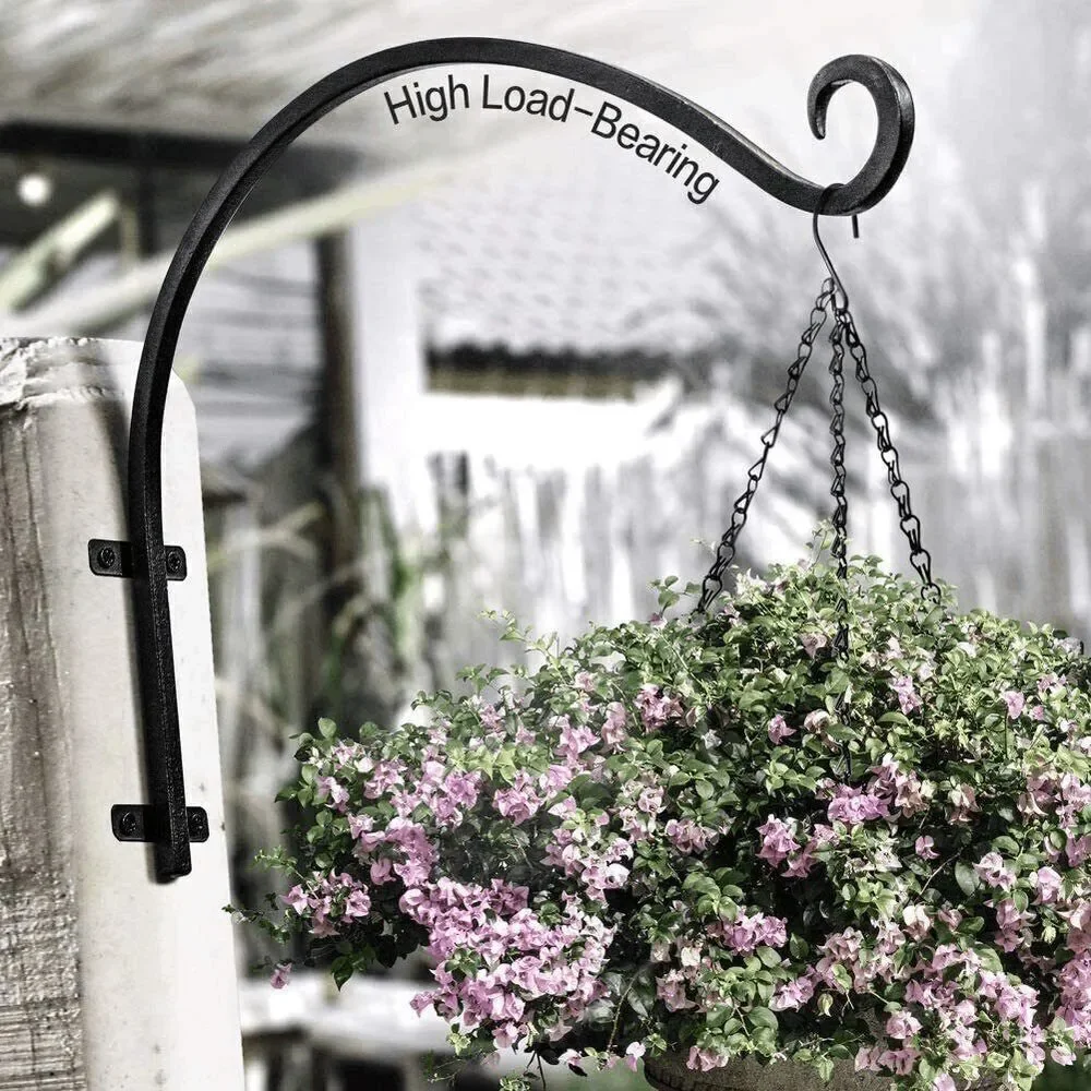 2 Pieces Heavy Duty Plant Hanger Hook for Hanging Flower Baskets